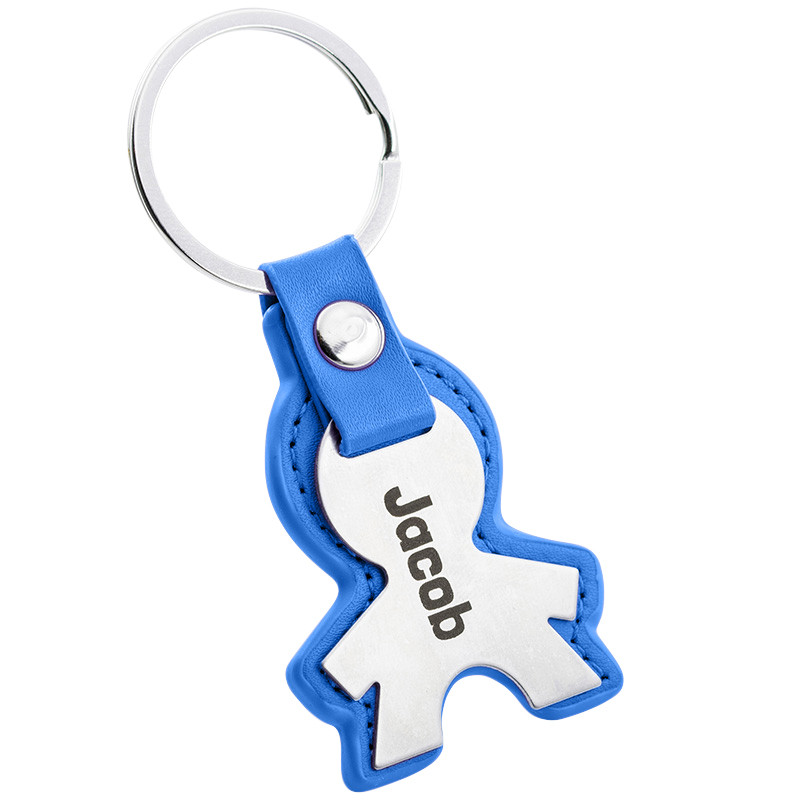 Portachiavi Bambino Inciso Personalizzato in Pelle