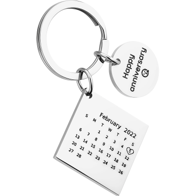 Portachiavi Personalizzato con un Cerchio e un...