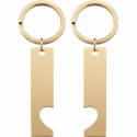 Portachiavi Personalizzato Cuore Inciso per Coppia