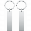 Portachiavi Personalizzato con 2 Rettangoli Incisi