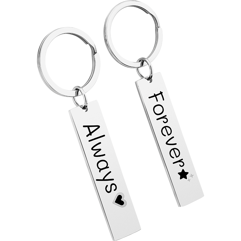 Portachiavi Personalizzato con 2 Rettangoli Incisi