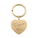 Portachiavi a Forma di Cuore con Scritta Personalizzata e Incisione