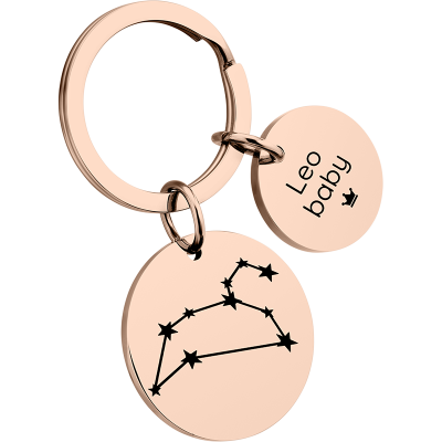 Portachiavi Circolare Personalizzato con...