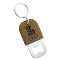 Portachiavi Apribottiglie in Pelle Personalizzato con Nome inciso, Regalo per lui