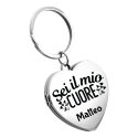 Portachiavi Personalizzato per Coppia con Foto e incisione - Sei il mio Cuore